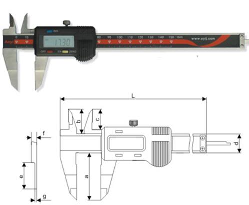 Digimatic Blade Caliper 0-150mm